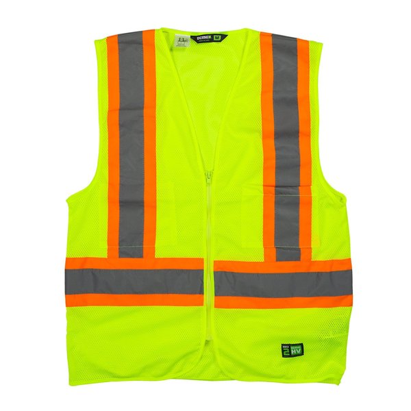 Vest, Hi-Vis, Class 2, Multi-Color, 4XL, Reg