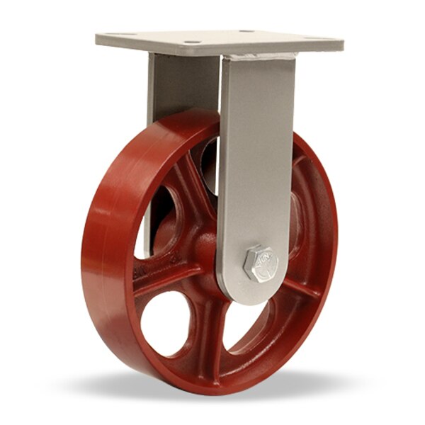 Rigid Caster, Ch 10X2-1/2 Metal Wheel
