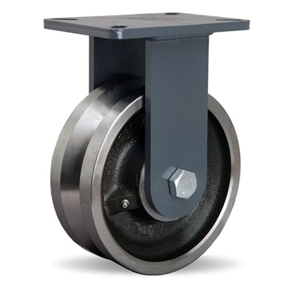 Rigid Caster, Ch 8X3 Fs V-Grooved