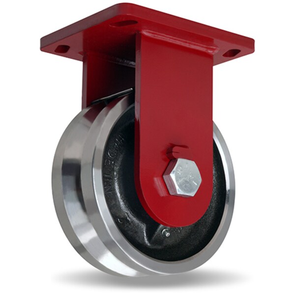 Rigid Caster, Epsd 8X3 V-Grooved