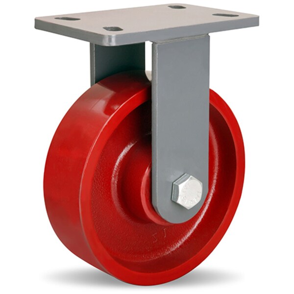Rigid Caster, Es 8X2-1/2 Metal