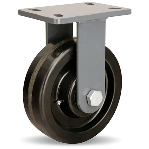 Rigid Caster, Es 8X2-1/2 Plastex