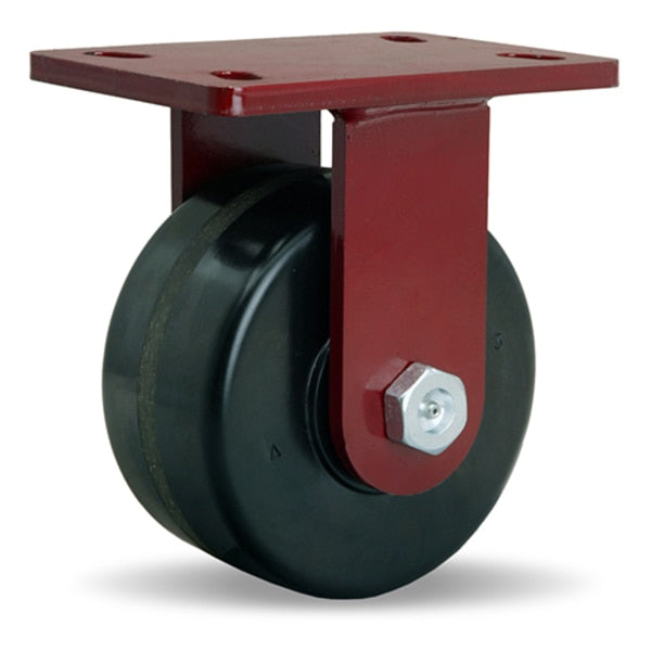 Rigid Caster, Fm 6X3 Plastex