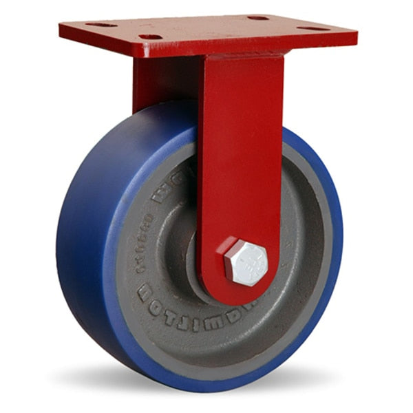 Rigid Caster, Fm 8X3 Poly-Soft