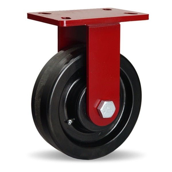 Rigid Caster, Fm 8X2-1/2 Plastex