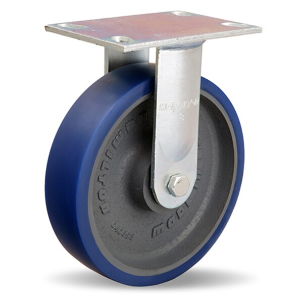 Rigid Caster, Gs 8X2 Poly-Soft