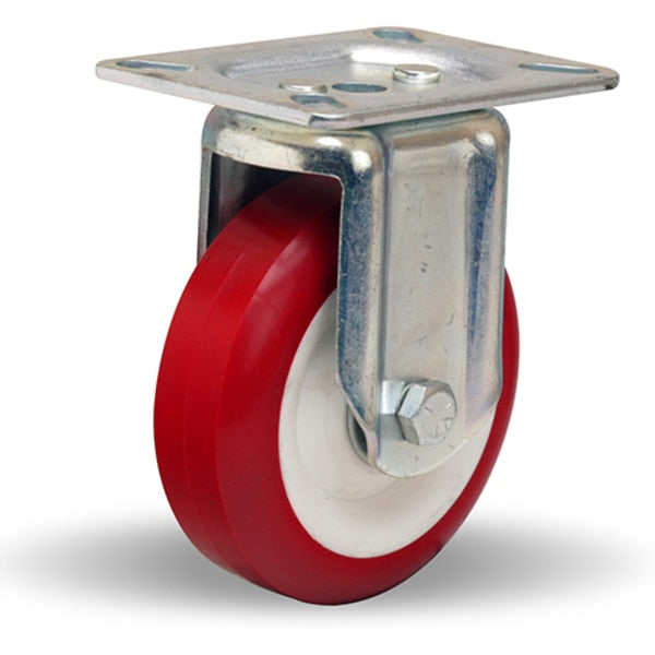 Rigid Caster, Hl 4X1-3/8 Poly-Tech
