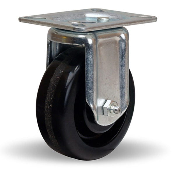 Rigid Caster, Hl 4X1-1/2 Plastex