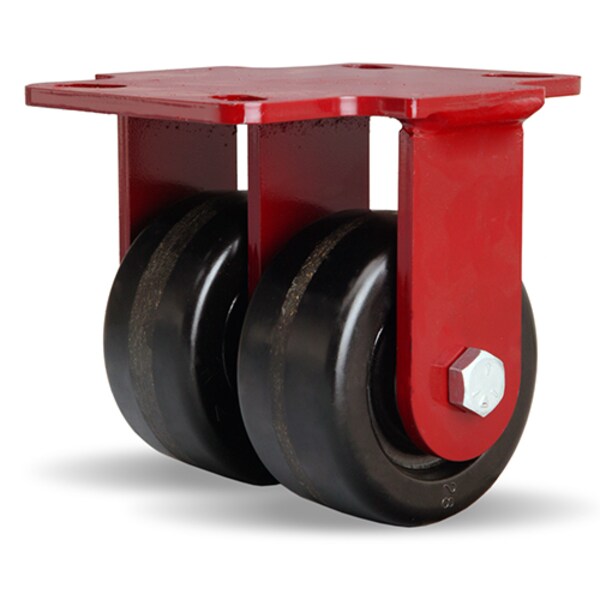 Rigid Caster, Hs2 4X2 Plastex