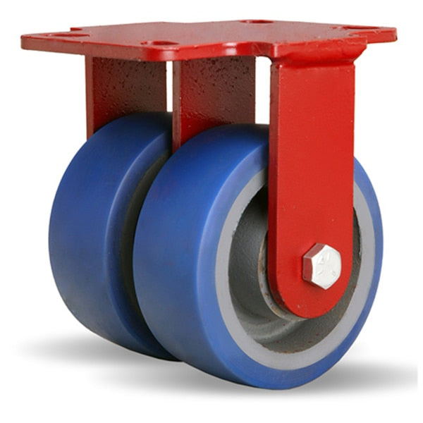 Rigid Caster, Hs2 5X2 Poly-Soft