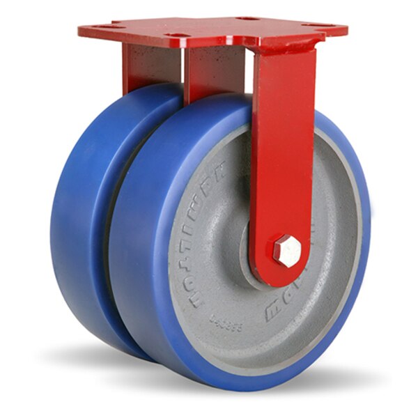 Rigid Caster, Hs2 8X2 Poly-Soft