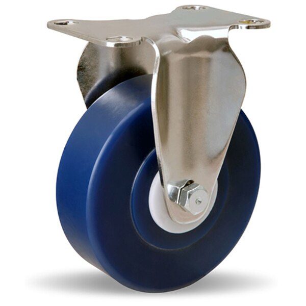Rigid Caster, Stl 4X1-1/4 Unilast