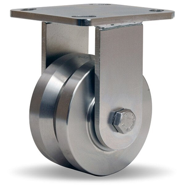 Rigid Caster, Whs Ss V-Grooved