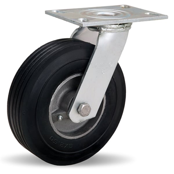 Dual Wheel Cush-N-Tuf Swivel Caster, 8