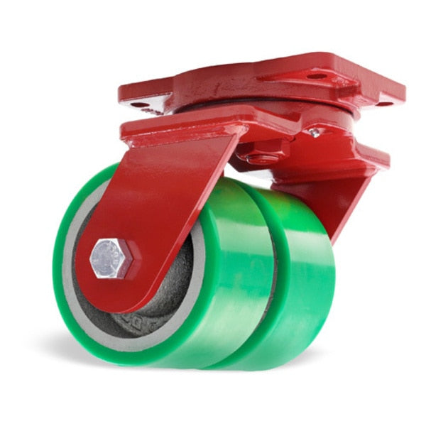 Extra Heavy Duty Dual-Wheel Swivel Caster, 6