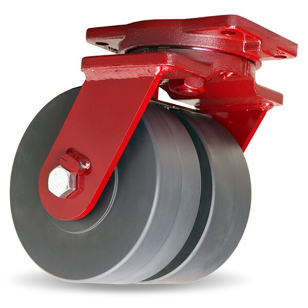 Extra Heavy Duty Dual-Wheel Swivel Caster, 8