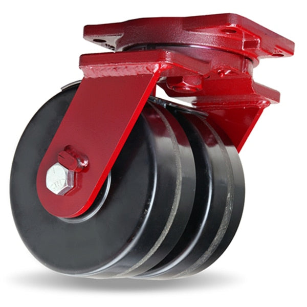 Extra Heavy Duty Dual-Wheel Swivel Caster, 6