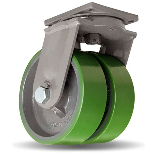 Maxi-Duty Dual-Wheel Swivel Caster, 10