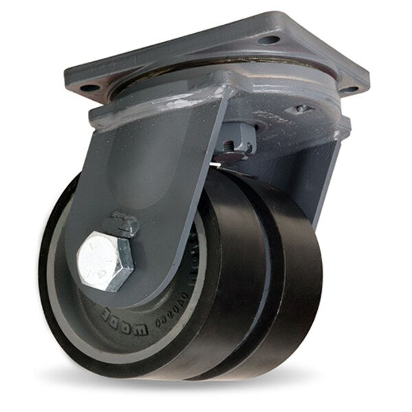 Maxi-Duty Dual-Wheel Swivel Caster, 12