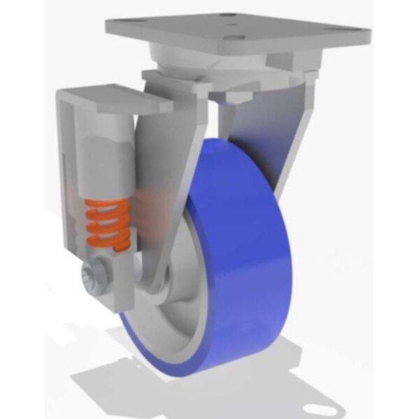 Swivel Spring, Loaded Ch 8X3 Poly-Soft