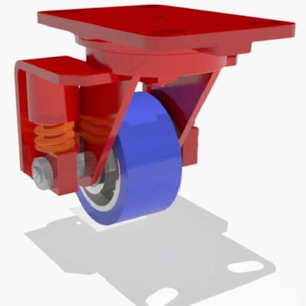 Swivel Spring, Loaded Hs 4X2 Poly-Soft