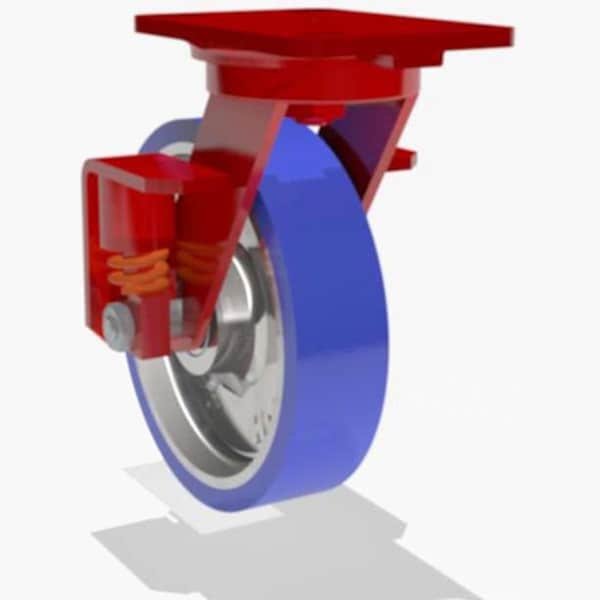 Swivel Spring, Loaded Hs 8X2 Poly-Soft