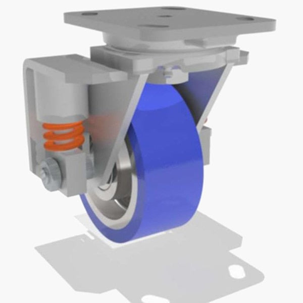 Swivel Spring, Loaded Wh 5X2 Poly-Soft