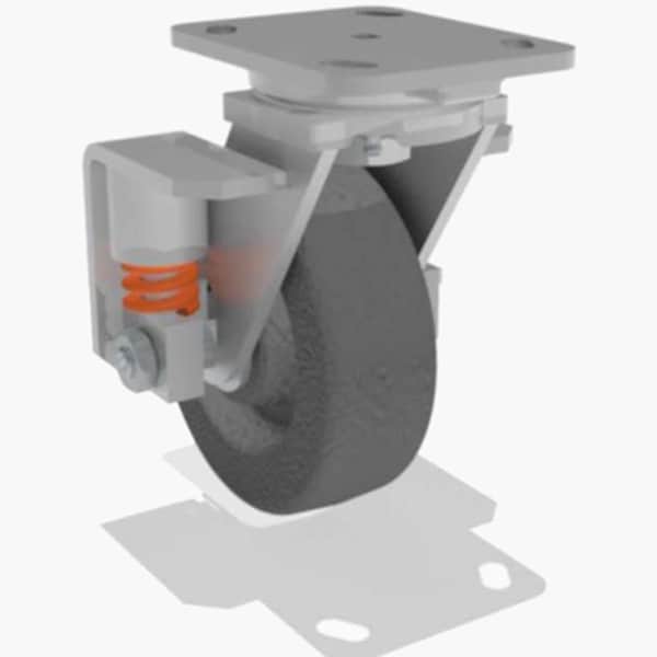 Swivel Spring, Loaded Wh 6X2 Plastex
