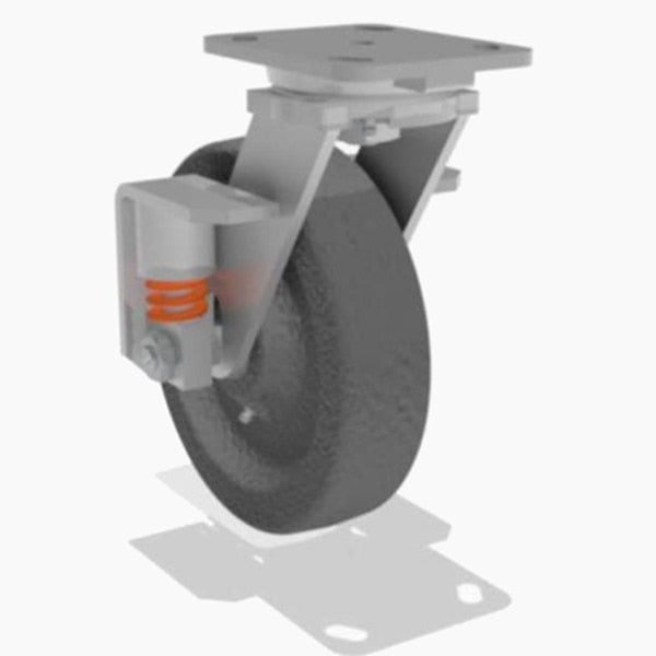 Swivel Spring, Loaded Wh 8X2 Plastex