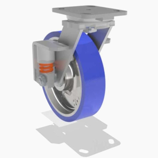 Swivel Spring, Loaded Wh 8X2 Poly-Soft