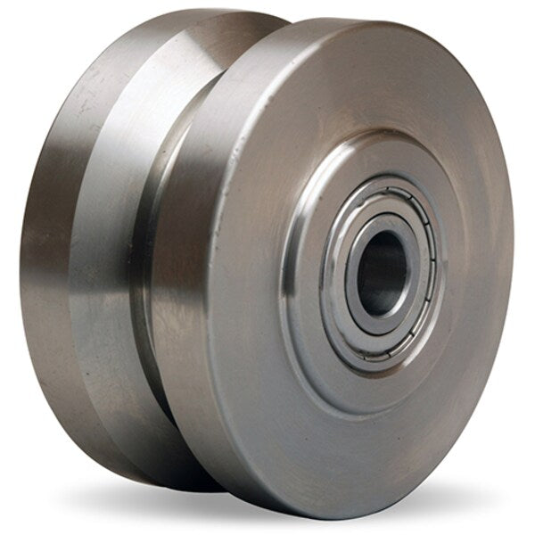 Stainless V Groove Whl, 4X2 3/4 Del Slv