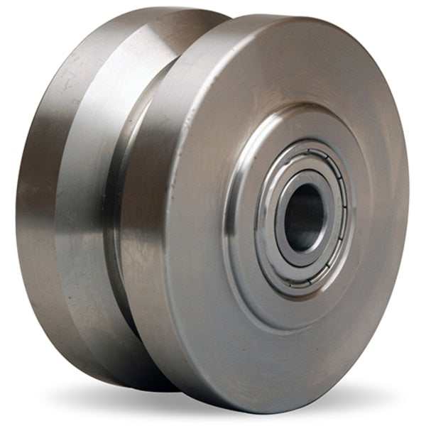 Stainless V Groove Wheel, 4X2 3/4Pb