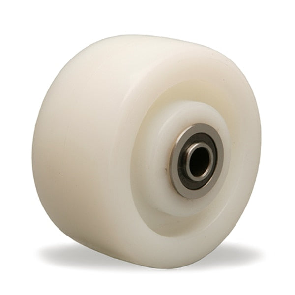 White Nylon Wheel, 4X2 1/2 Ssbb