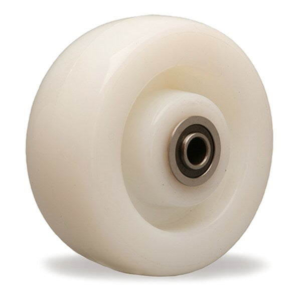 White Nylon Wheel, 5X2 1/2 Ssbb