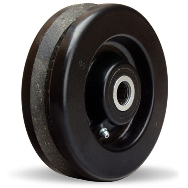 V-Groove Plastex Wheel, 6X2, 3/4Rb