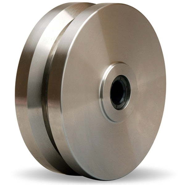 Stainless V Groove Whl, 6X2, 3/4 W/Del Slv