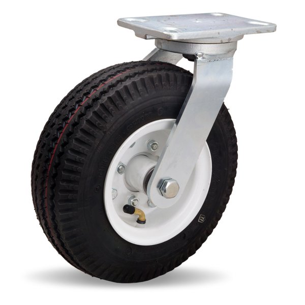 Zinc Plated Cush-N-Aire Swivel Caster, 10