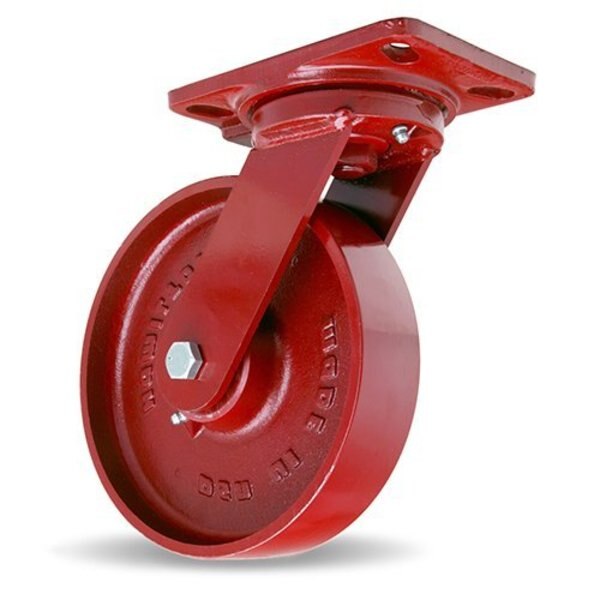 Plte Caster, Swvl, Cast Irn, 8