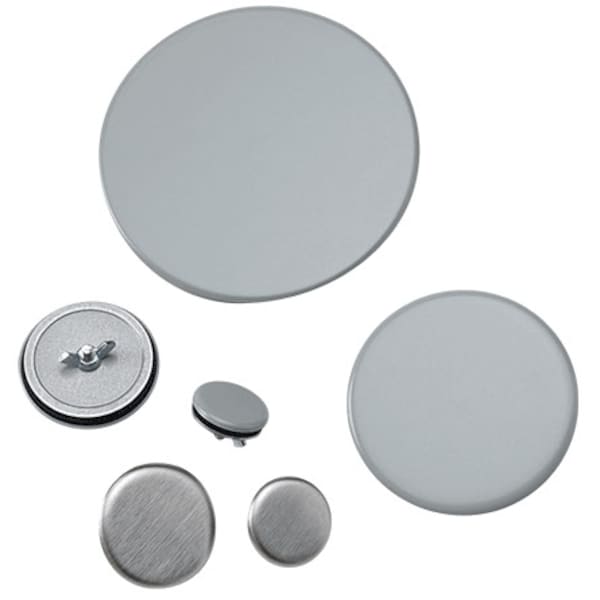 HOL-SEALERS Hole Seals, 1.56 Dia., Lt Gray, Steel