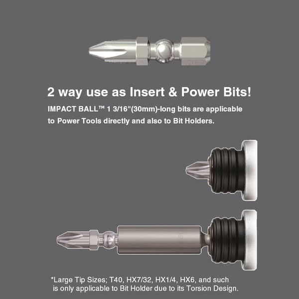IMPACT BALL Torsion Bit T20x30, PK25