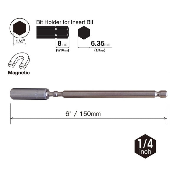 IMPACT BALL Torsion Bit Holder H1/4