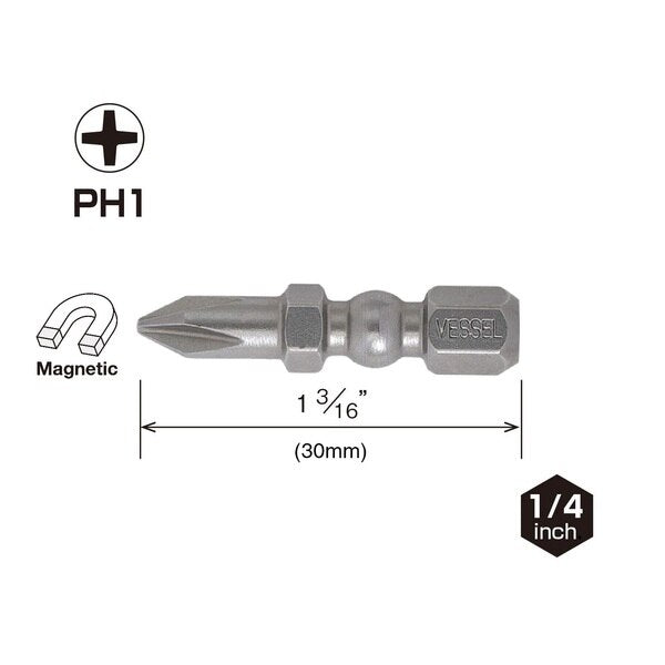 IMPACT BALL Torsion Bit PH1x30, PK25