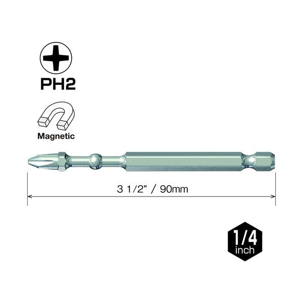 IMPACT BALL Torsion Bit PH2x90, PK10