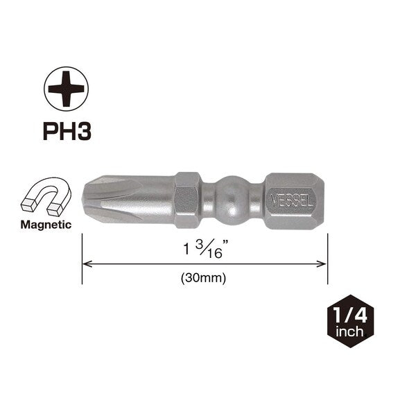 IMPACT BALL Torsion Bit PH3x30, PK2