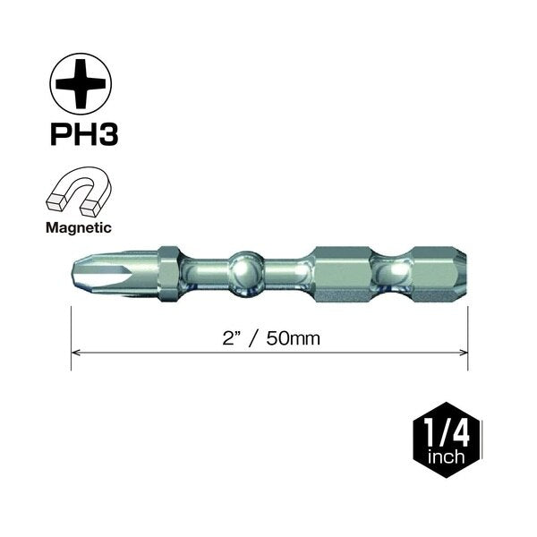 IMPACT BALL Torsion Bit PH3x50, PK25