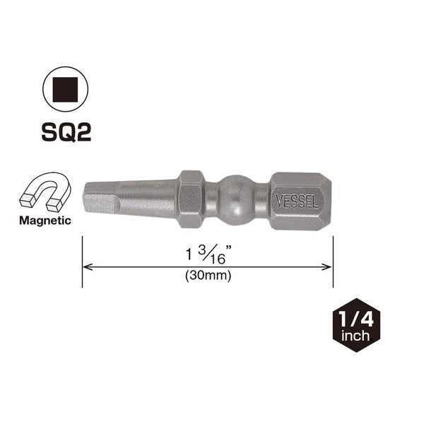 IMPACT BALL Torsion Bit SQ2x30, PK2