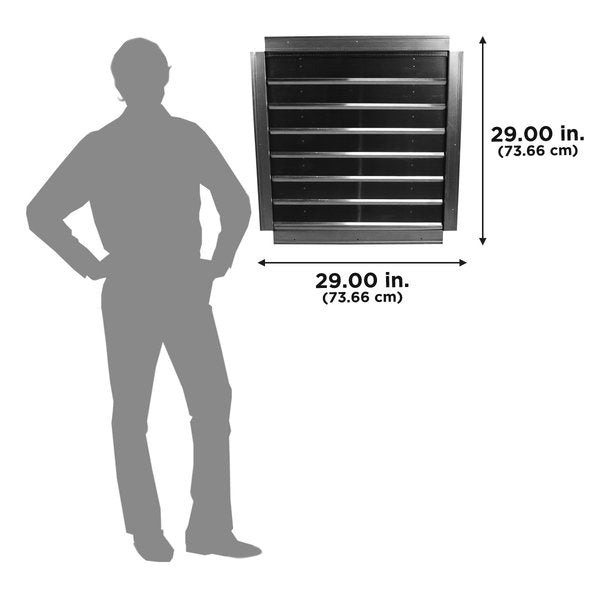 24 In. Heavy Duty Exhaust Fan with Automatic Shutter