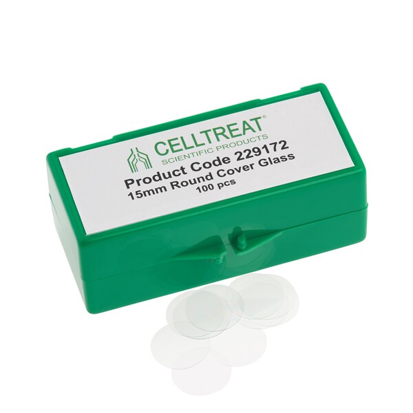 Round Cover Glass, Sterile, 15mm