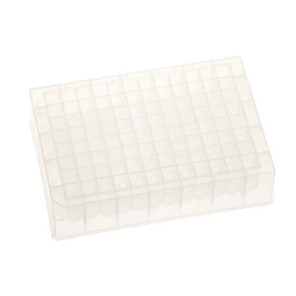 Storage Plate, PP, Rnd Bottom, Non-sterile, 1.5mL, 96-Deep Square Well