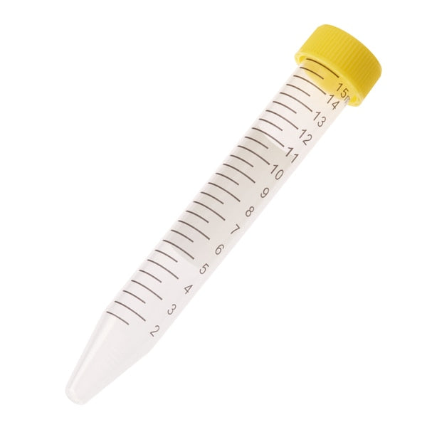 Centrifuge Tube, Yellow Cap - Bag, Sterile, 15mL